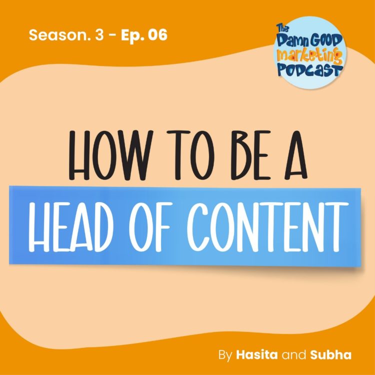 How to play the role of head of content